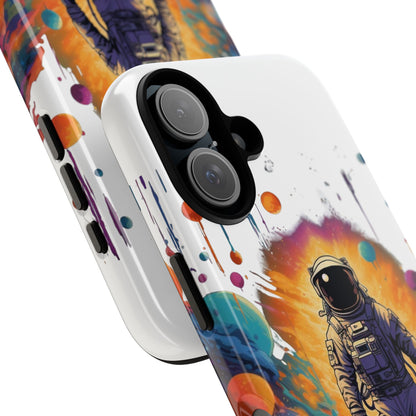Astronaut Galaxy Phone Case – Colorful Space Explorer Protective Cover