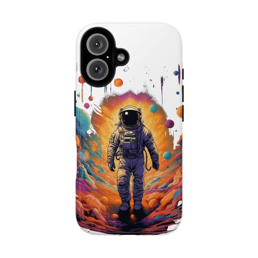 Astronaut Galaxy Phone Case – Colorful Space Explorer Protective Cover