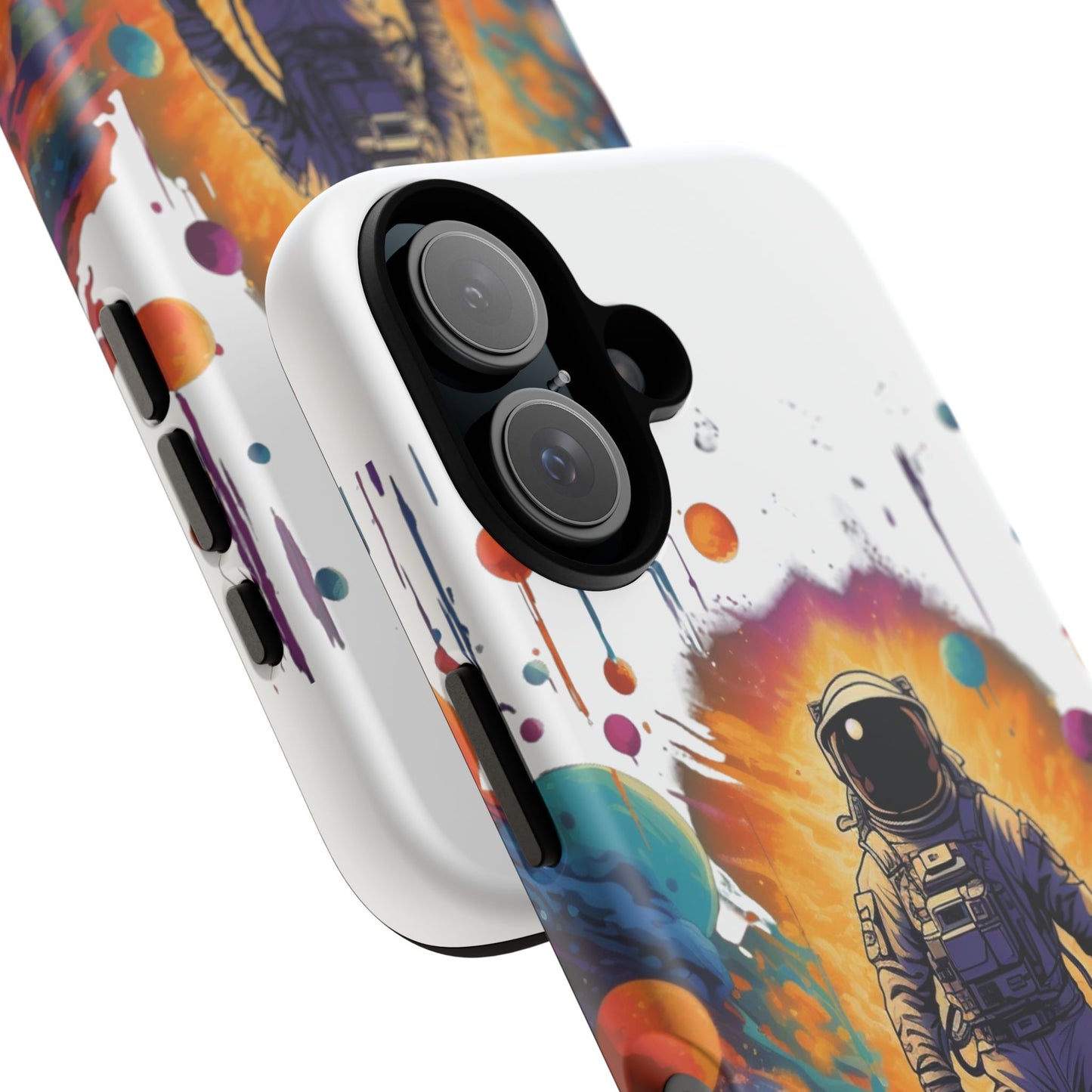 Astronaut Galaxy Phone Case – Colorful Space Explorer Protective Cover