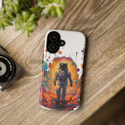Astronaut Galaxy Phone Case – Colorful Space Explorer Protective Cover